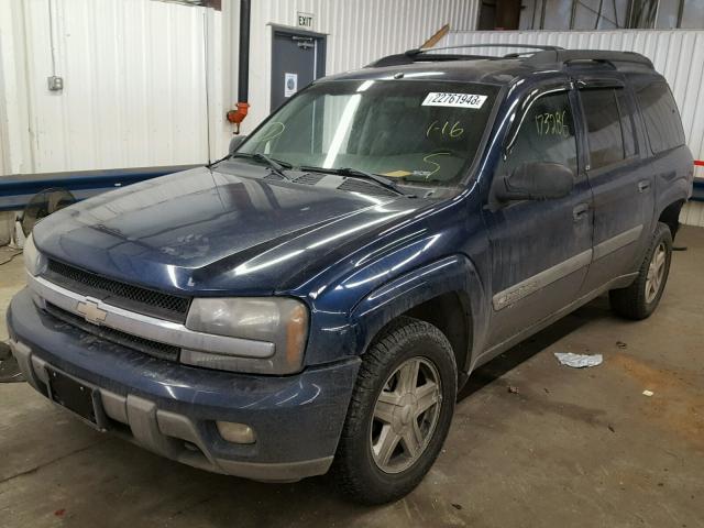 1GNET16S336242057 - 2003 CHEVROLET TRAILBLAZE BLUE photo 2