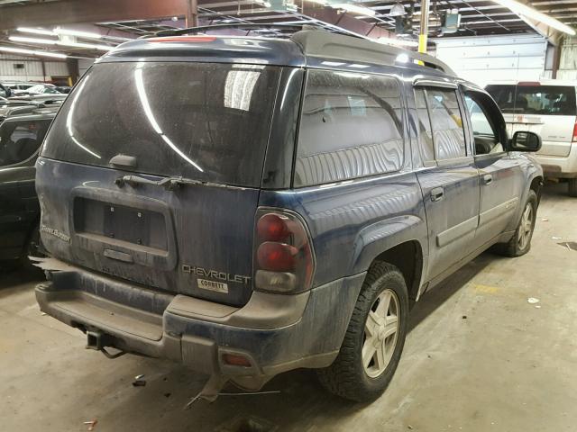 1GNET16S336242057 - 2003 CHEVROLET TRAILBLAZE BLUE photo 4