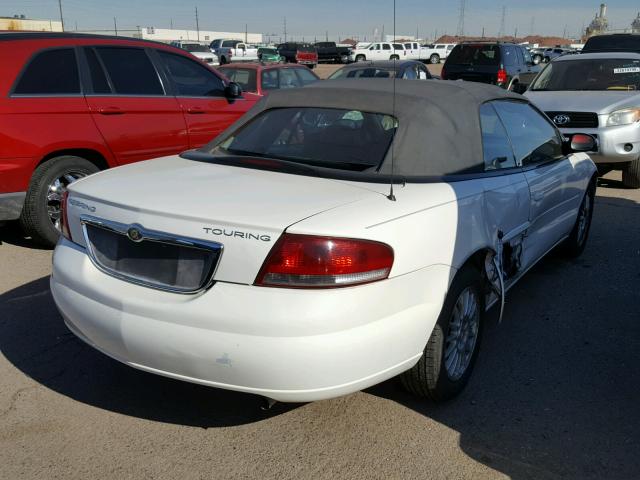 1C3EL55R64N259428 - 2004 CHRYSLER SEBRING LX WHITE photo 4