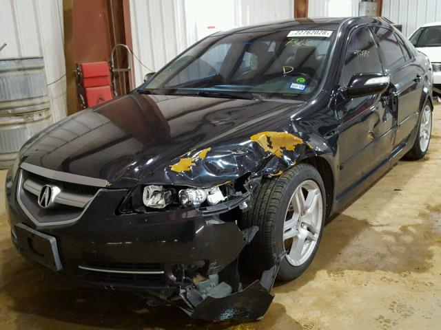 19UUA66227A027362 - 2007 ACURA TL BLACK photo 2