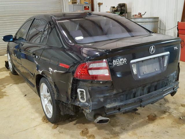 19UUA66227A027362 - 2007 ACURA TL BLACK photo 3