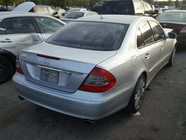 WDBUF56X88B193708 - 2008 MERCEDES-BENZ E 350 SILVER photo 4