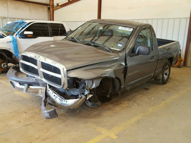 1D7HA16K65J574916 - 2005 DODGE RAM 1500 S GRAY photo 2