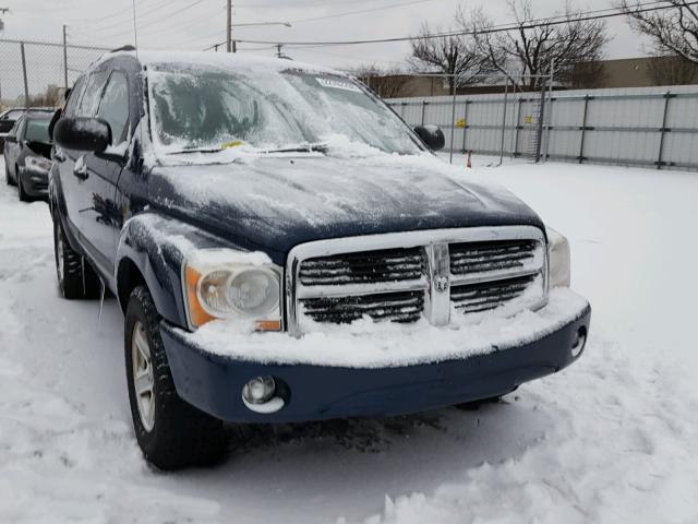 1D4HB48216F130470 - 2006 DODGE DURANGO SL BLUE photo 1