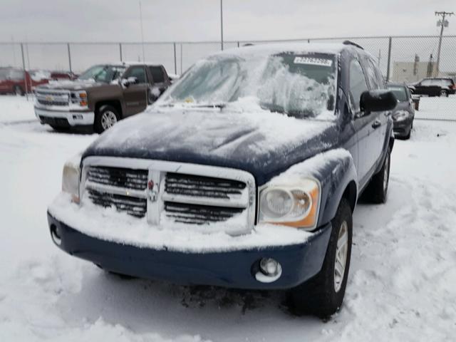 1D4HB48216F130470 - 2006 DODGE DURANGO SL BLUE photo 2