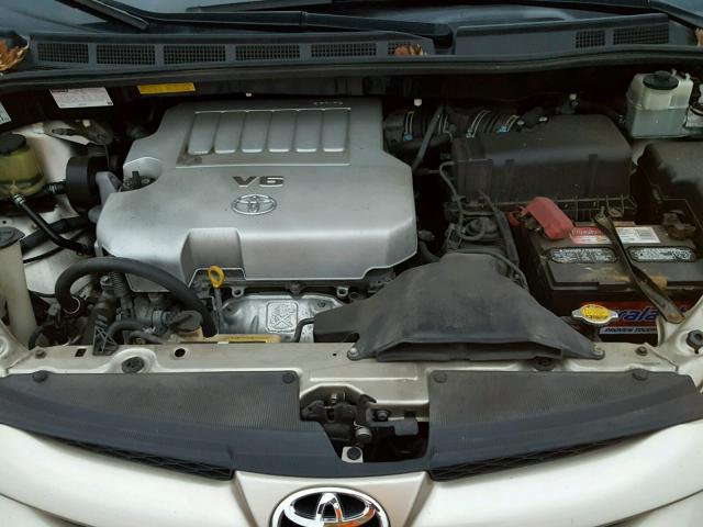 5TDYK4CC8AS325441 - 2010 TOYOTA SIENNA XLE GOLD photo 7