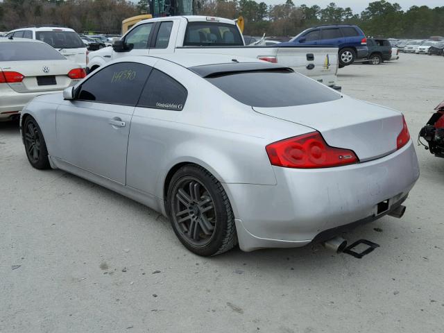 JNKCV54E47M903545 - 2007 INFINITI G35 SILVER photo 3