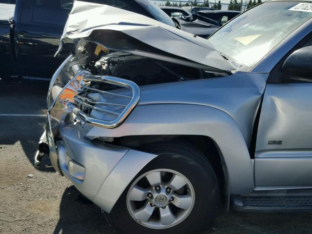 JTEZU14R850050285 - 2005 TOYOTA 4RUNNER SR SILVER photo 9