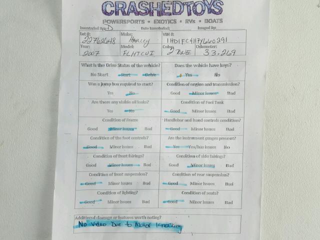 1HD1FC4117Y660291 - 2007 HARLEY-DAVIDSON FLHTCUI Бордовый фото 20