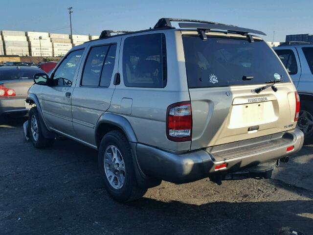 JN8DR09Y91W579931 - 2001 NISSAN PATHFINDER GOLD photo 3