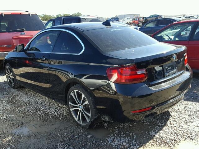 WBA1F9C57GV742307 - 2016 BMW 228 I BLACK photo 3