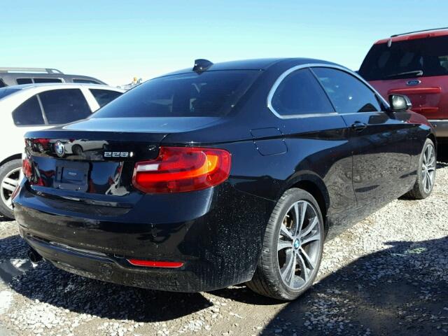 WBA1F9C57GV742307 - 2016 BMW 228 I BLACK photo 4