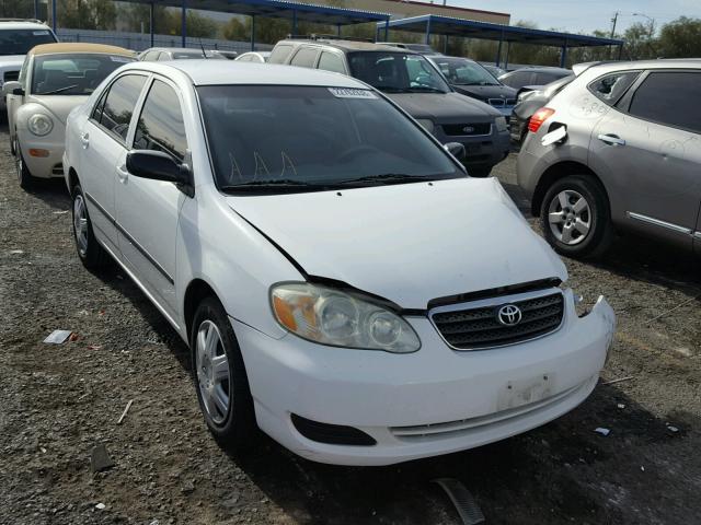 JTDBR32E270128856 - 2007 TOYOTA COROLLA CE WHITE photo 1