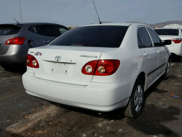 JTDBR32E270128856 - 2007 TOYOTA COROLLA CE WHITE photo 4