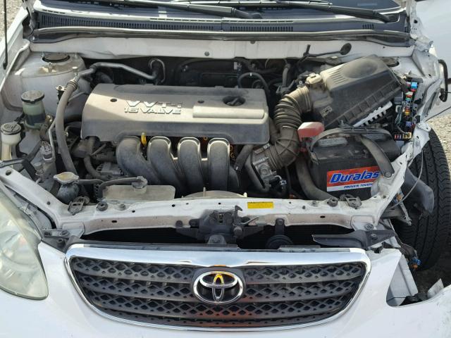 JTDBR32E270128856 - 2007 TOYOTA COROLLA CE WHITE photo 7