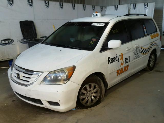 5FNRL38418B054329 - 2008 HONDA ODYSSEY EX WHITE photo 2