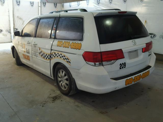 5FNRL38418B054329 - 2008 HONDA ODYSSEY EX WHITE photo 3