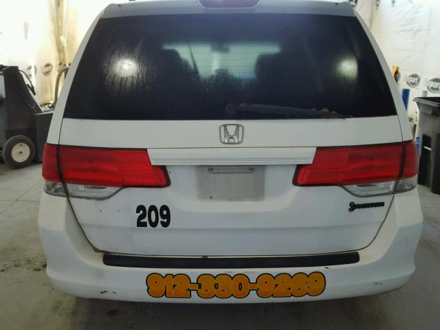 5FNRL38418B054329 - 2008 HONDA ODYSSEY EX WHITE photo 9