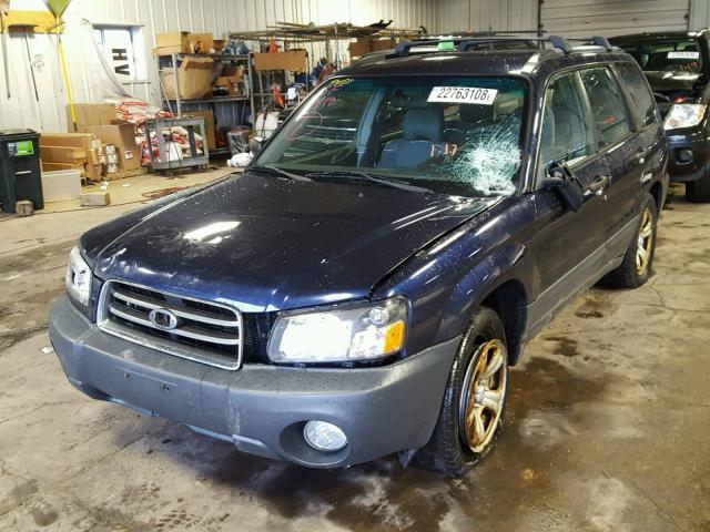 JF1SG636X5H704969 - 2005 SUBARU FORESTER 2 BLUE photo 2