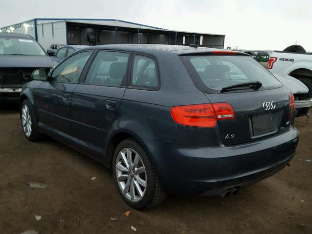 WAUHE78P29A077360 - 2009 AUDI A3 2.0T GRAY photo 3