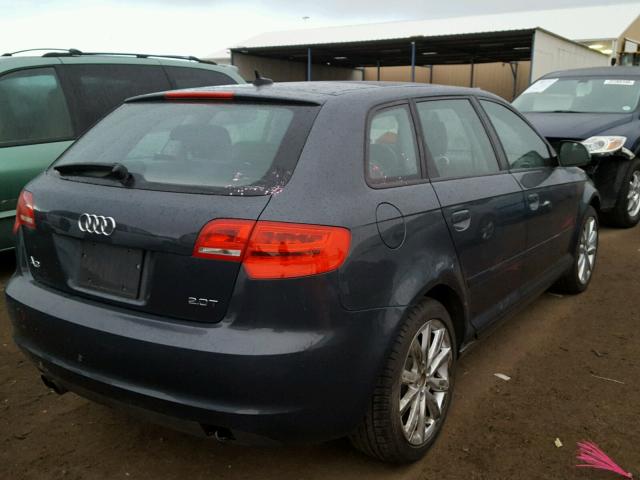 WAUHE78P29A077360 - 2009 AUDI A3 2.0T GRAY photo 4