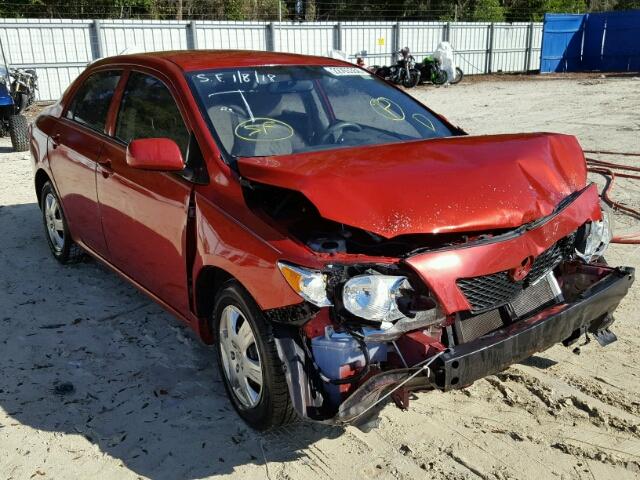 JTDBL40E19J018341 - 2009 TOYOTA COROLLA BA RED photo 1