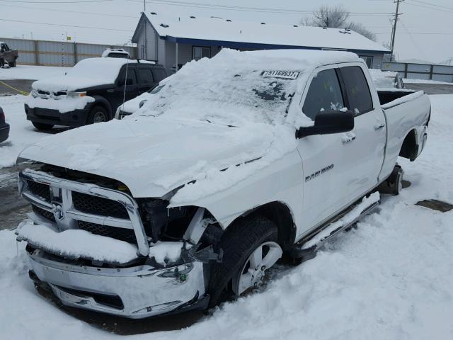 1C6RD7GP0CS292501 - 2012 DODGE RAM 1500 S WHITE photo 2