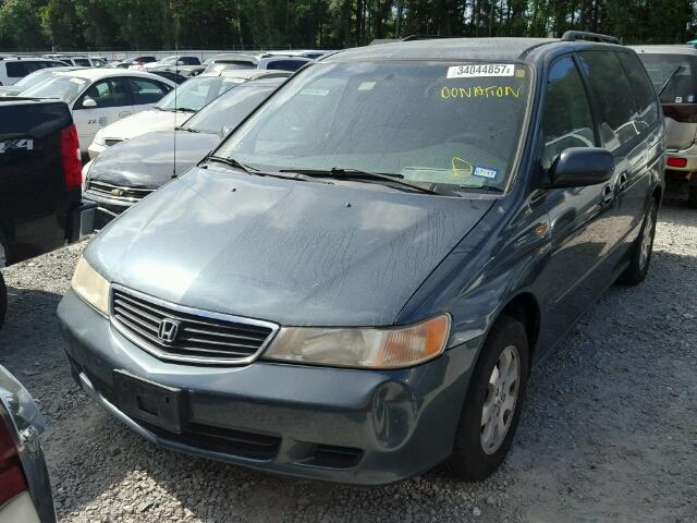 5FNRL18693B134122 - 2003 HONDA ODYSSEY EX BLUE photo 2