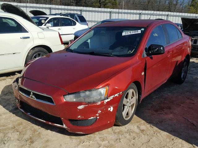 JA3AU26U58U037434 - 2008 MITSUBISHI LANCER ES RED photo 2