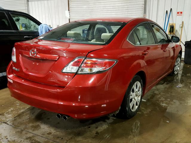 1YVHZ8BH6A5M24727 - 2010 MAZDA 6 I RED photo 4