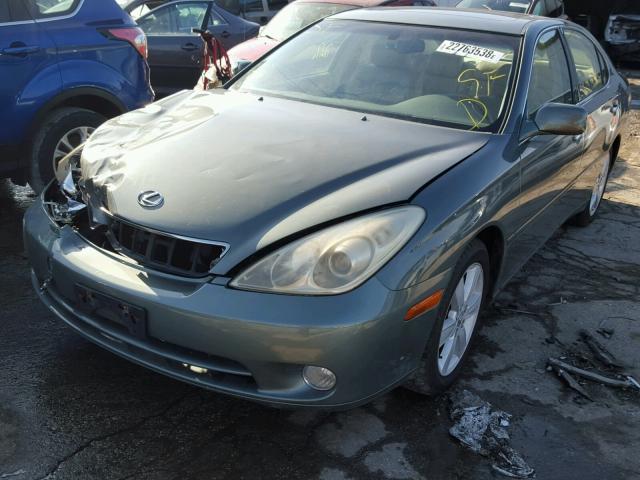 JTHBA30G365159366 - 2006 LEXUS ES 330 GREEN photo 2