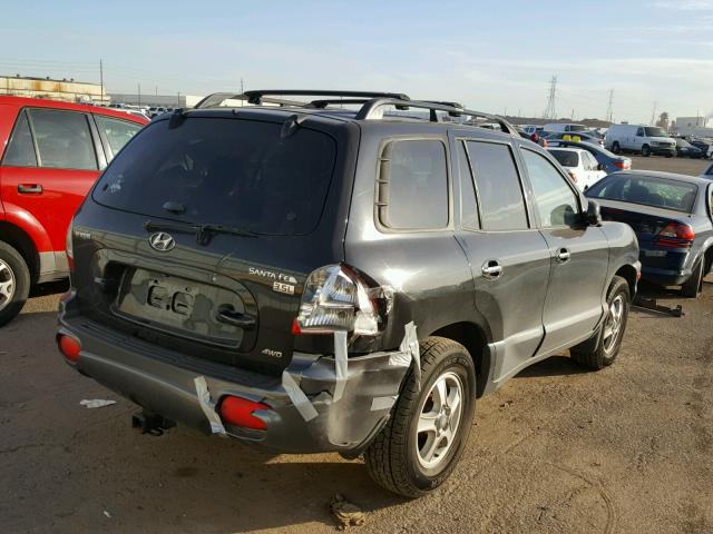 KM8SC73E84U679882 - 2004 HYUNDAI SANTA FE G BLACK photo 4