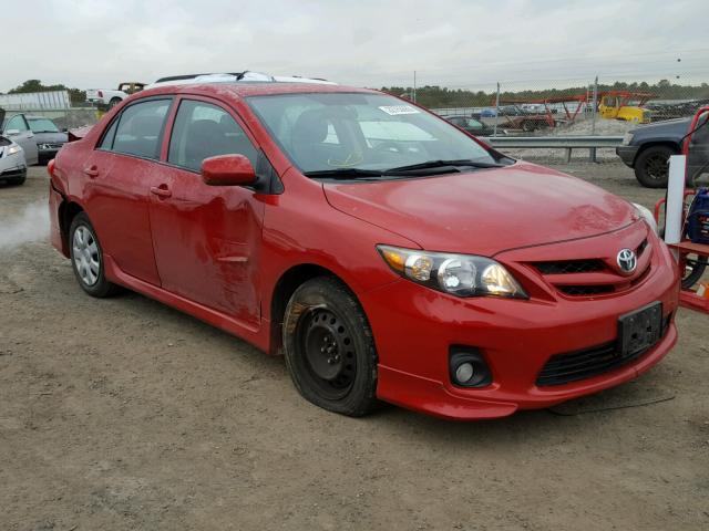 2T1BU4EE7BC643754 - 2011 TOYOTA COROLLA BA RED photo 1