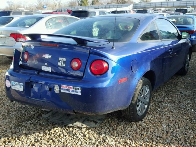 1G1AK15F277143236 - 2007 CHEVROLET COBALT LS BLUE photo 4