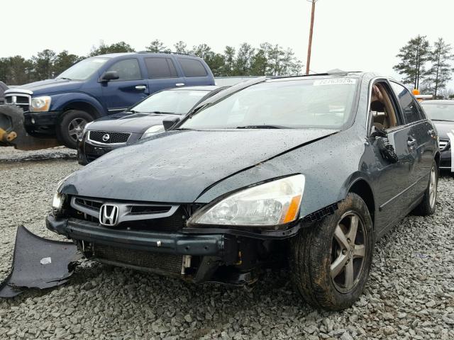 1HGCM56725A070623 - 2005 HONDA ACCORD EX GREEN photo 2