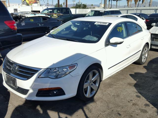 WVWHP7AN0CE531725 - 2012 VOLKSWAGEN CC LUXURY WHITE photo 2