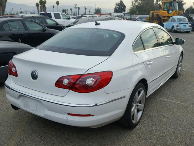 WVWHP7AN0CE531725 - 2012 VOLKSWAGEN CC LUXURY WHITE photo 4