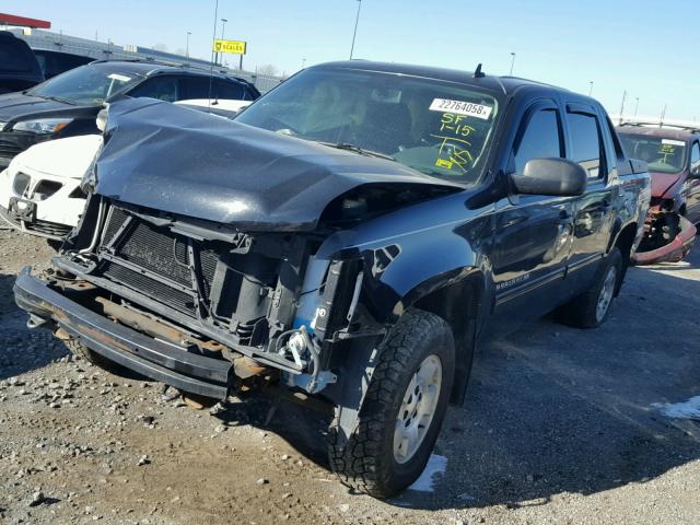 3GNFK12079G290387 - 2009 CHEVROLET AVALANCHE BLACK photo 2