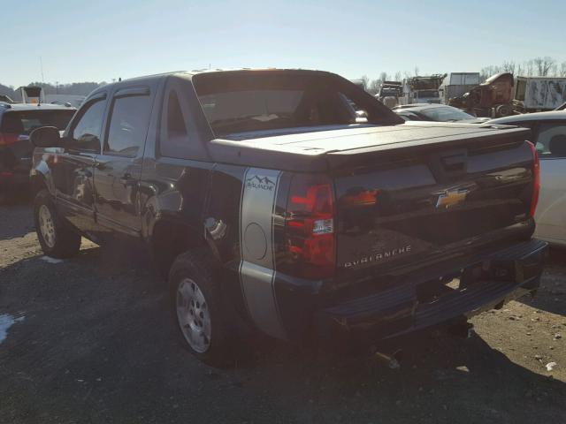 3GNFK12079G290387 - 2009 CHEVROLET AVALANCHE BLACK photo 3