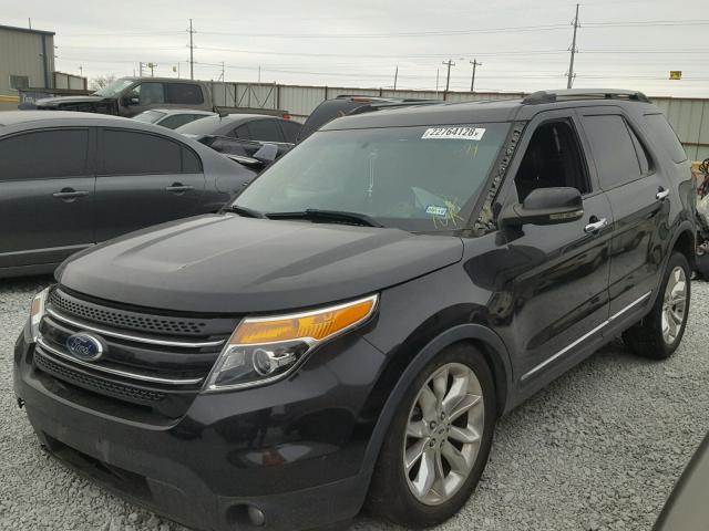 1FMHK7F87CGA72548 - 2012 FORD EXPLORER L BLACK photo 2