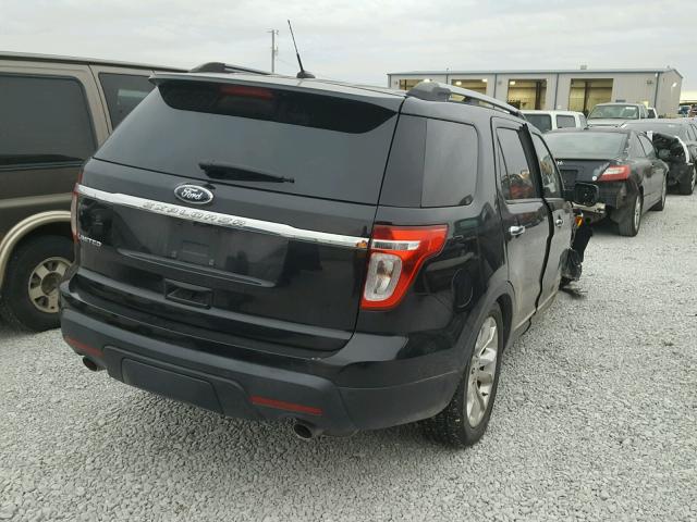 1FMHK7F87CGA72548 - 2012 FORD EXPLORER L BLACK photo 4