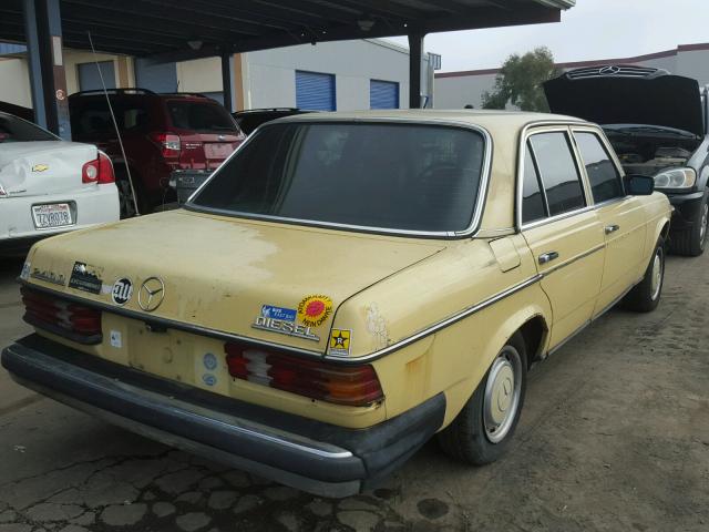 12312310134180 - 1979 MERCEDES-BENZ 240 YELLOW photo 4