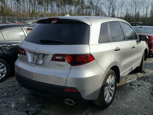 5J8TB1H26CA003195 - 2012 ACURA RDX SILVER photo 4