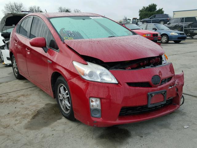 JTDKN3DU2A0222355 - 2010 TOYOTA PRIUS RED photo 1