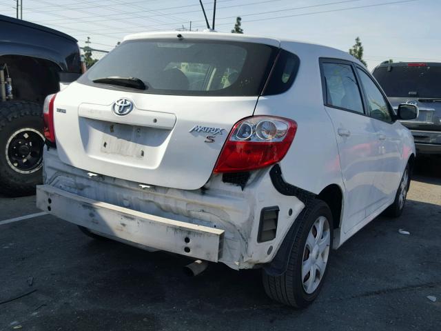 2T1KE40E09C011046 - 2009 TOYOTA COROLLA MA WHITE photo 4