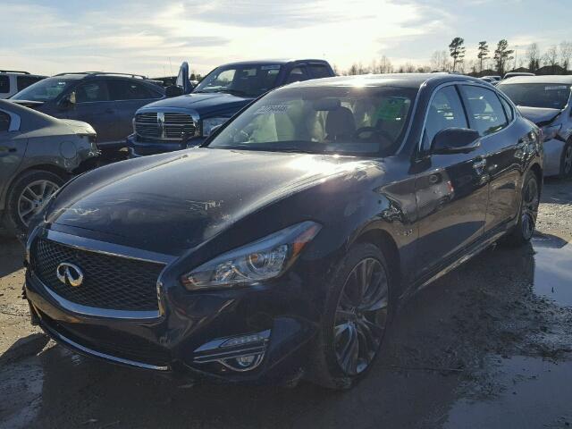 JN1BY1PP7HM170809 - 2017 INFINITI Q70L 3.7 BLUE photo 2