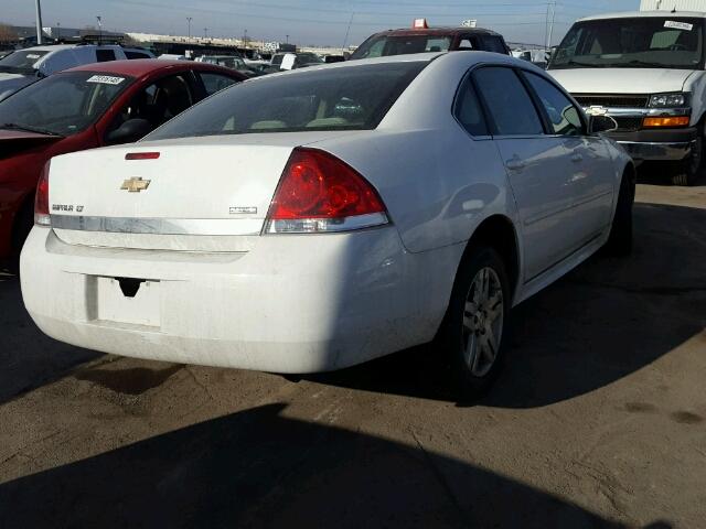 2G1WB5EK7A1252306 - 2010 CHEVROLET IMPALA LT WHITE photo 4