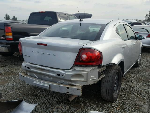 1B3BD4FB4BN509819 - 2011 DODGE AVENGER EX SILVER photo 4