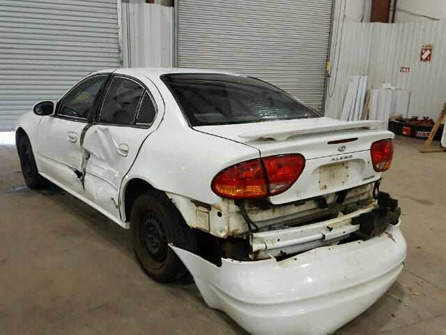 1G3NL52E31C114027 - 2001 OLDSMOBILE ALERO GL WHITE photo 3