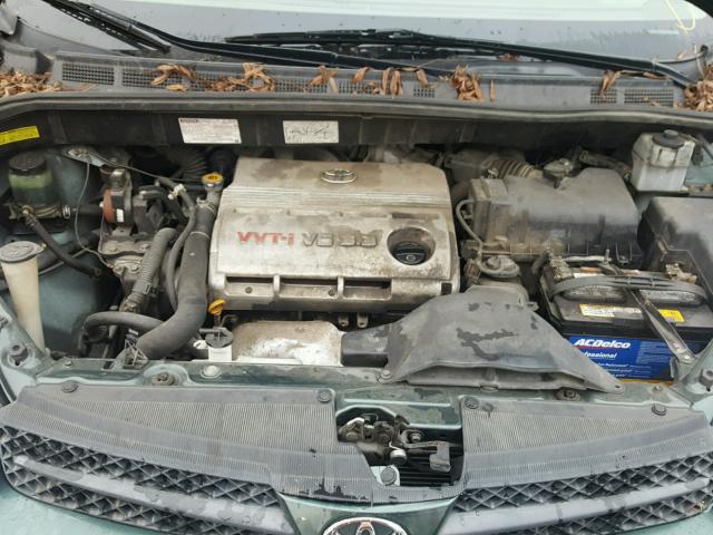 5TDZA23C74S083323 - 2004 TOYOTA SIENNA CE GREEN photo 7